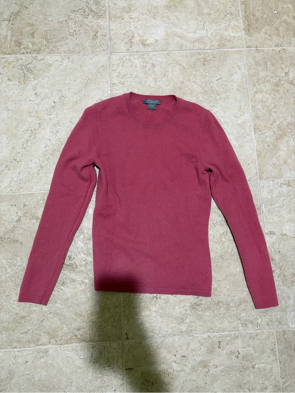 Ann Taylor Pink Cashmere Sweater